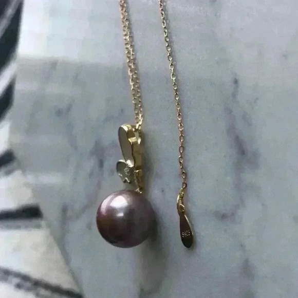Custom Made 12mm Genuine Pearl Necklace - Picture 4 of 13